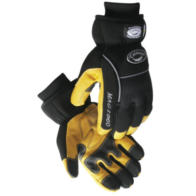 Gants Caiman etanche et double mag 2960 multi-usage mecanique cuir de porc